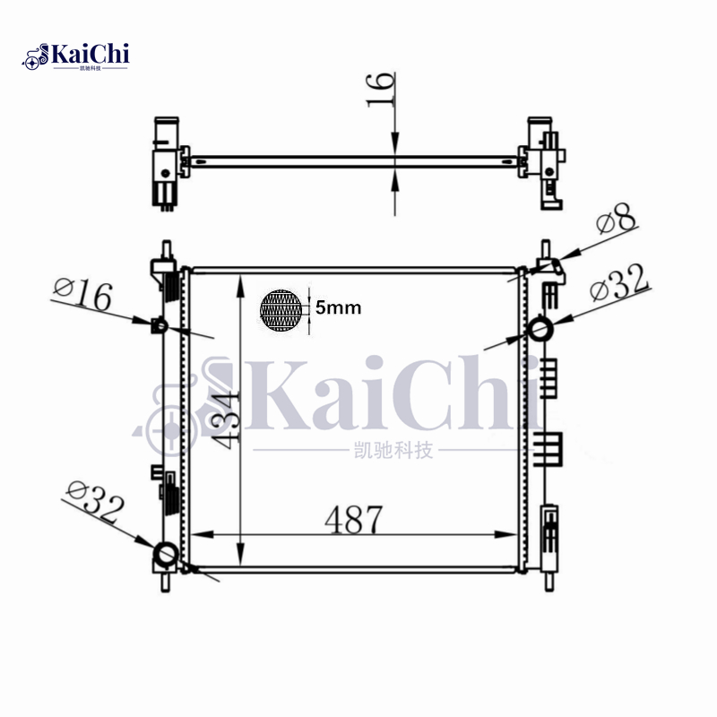 68752 Engine Radiator Fits 2010- Nissan NV200/Evalia M20 1.5D 21410JX51A