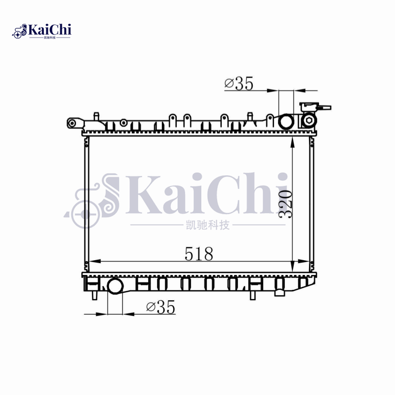 62974 Engine Radiator For 95-00 Nissan Almera MK I N15 1.4L 1.6L 214100M100