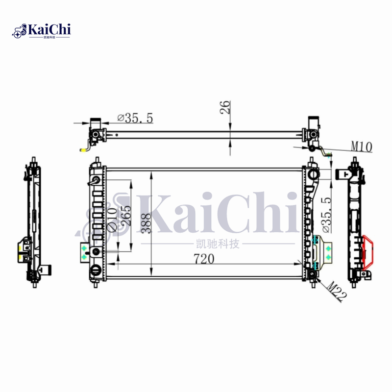 13778 Aluminum Radiator For 19-23 Nissan Altima 2.5L 214606CA0A