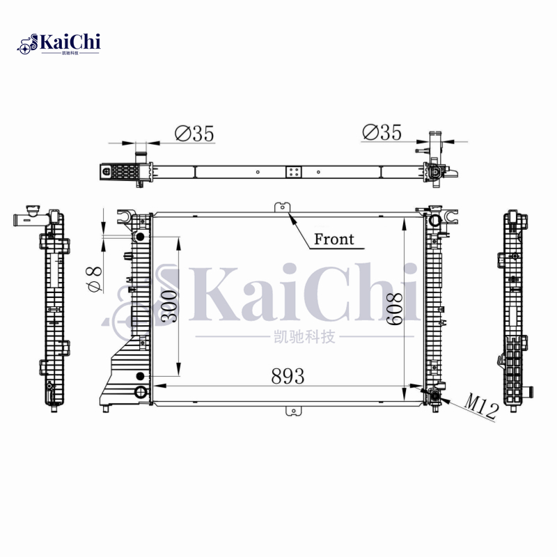 13335 Engine Radiator For 12-21 Nissan NV1500 2500 3500 4.0L/12-16 5.6L 214601PA0A