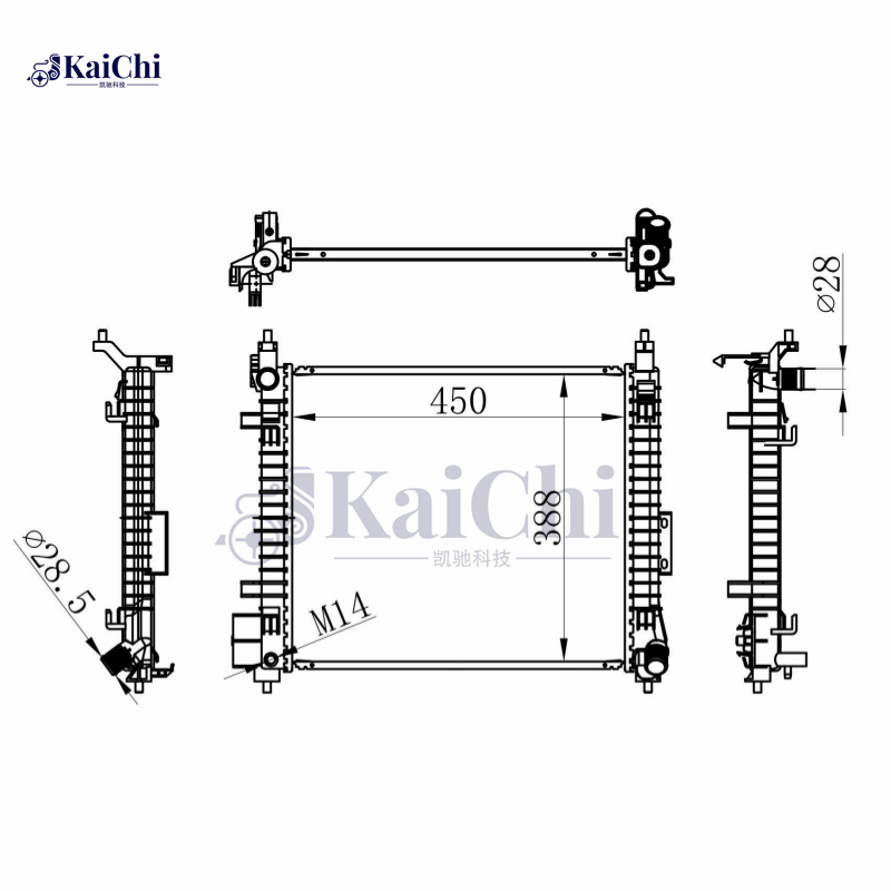 68810 Engine Cooling Radiator For 2013- Nissan Note Versa E12 1.2L 2012-