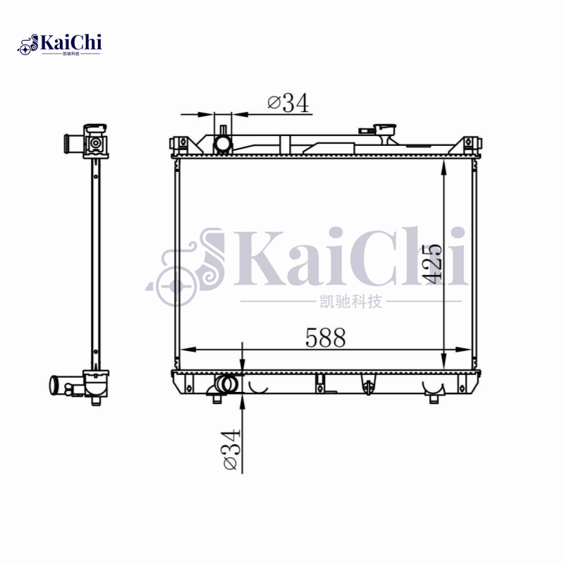64206 Coolant Radiator For 01-03 Suzuki Grand Vitara 2.7L 4X4 Manual 1770052D00