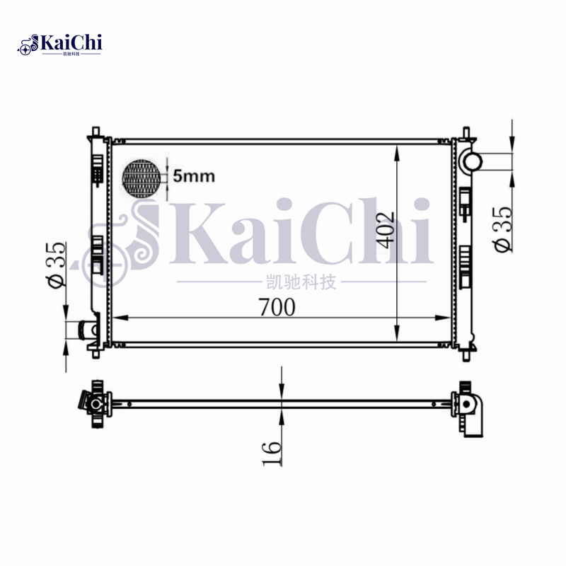 13443 Aluminum Core Radiator For 13-15 Mitsubishi Outlander Sport ASX RVR 2.0L 2.4L