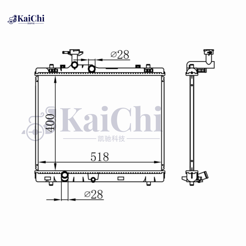 64257 Engine Radiator For 2010- Suzuki Swift IV 1.2L/2012- Swift IV 1.6L Manual 1770071L00