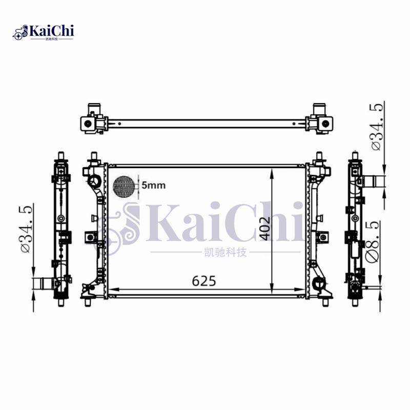 606383 Cooler Radiator For 2016- Suzuki SX4 II S-Cross JY/2015- Vitara IV LY 1.0L 1.4T