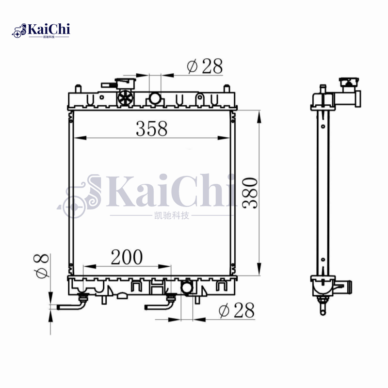 687141 Nissens Coolant Radiator For 92-03 Nissan Micra II 1.0L 1.3L 1.4L