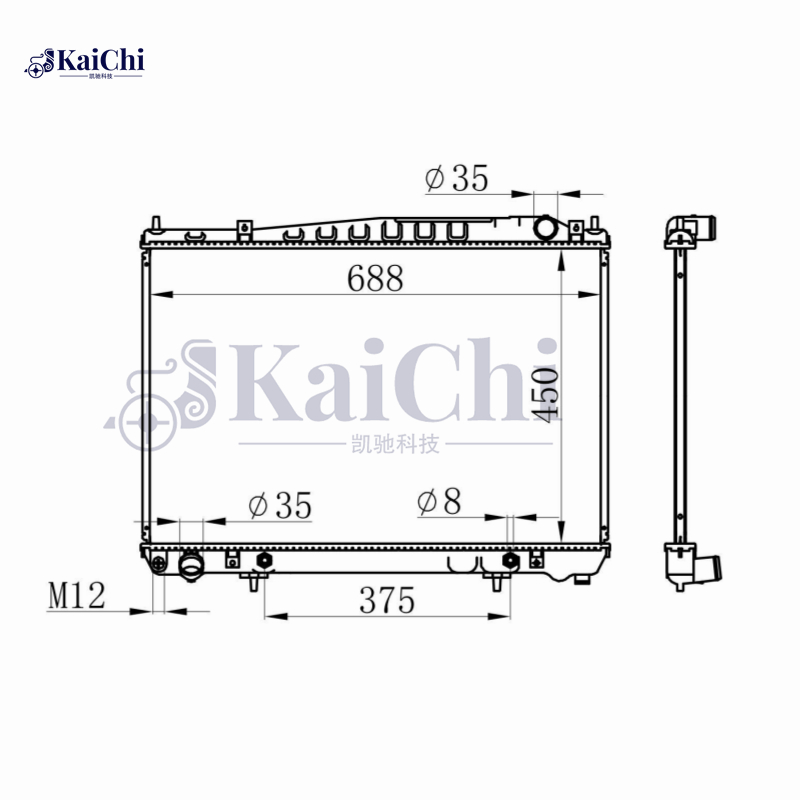 2426 Engine Radiator For 03-04 Infinit M45/02-06 Q45 4.5L 21460AR500