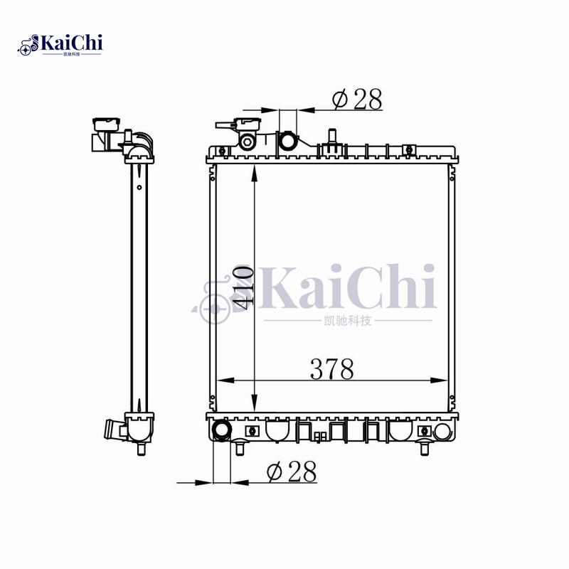 675006 Engine Radiator For 03-08 Hyundai Amica/Atoz MX 1.1L Manual
