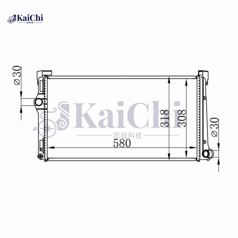 61896 Engine Radiator For 2004- Fiat Idea 350/03-12 Punto 188/04-12 Lancia Musa 350/03-11 Ypsilon 843 1.3D 51700805