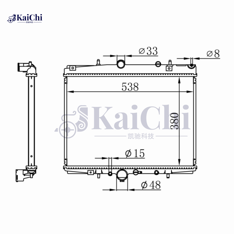 63704A Aluminum Car Radiator For 01-04 Citroen C5 I 1.8L 2.0L 133091