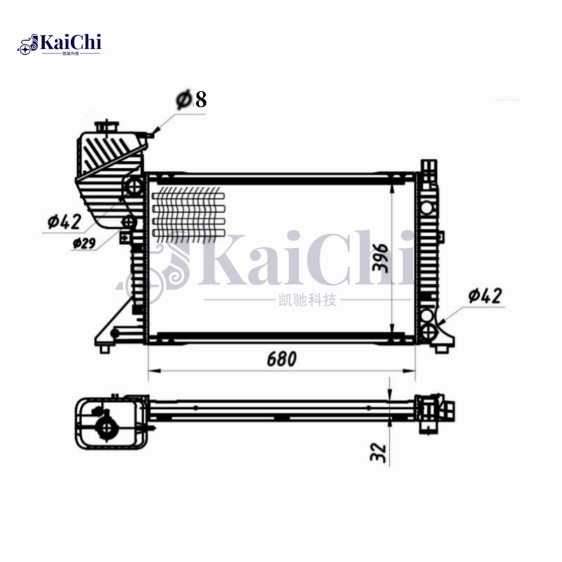 62519A Mechanical Radiator For 95-06 Mercedes-Benz Sprinter 2-T 3-T 4-T 5-T Manual 9015003500