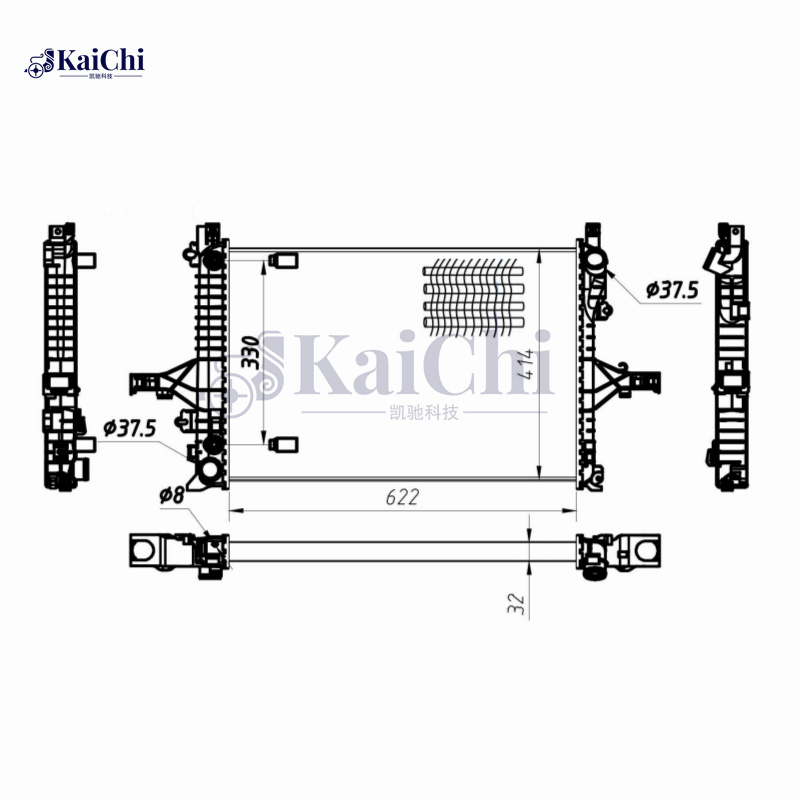 2805 Mechanical Aluminum Core Radiator For 01-09 Volvo S60/99-06 S80/01-07 V70/03-07 XC70