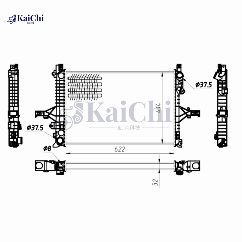 2804 Mechanical Car Aluminum Core Radiator For 01-09 Volvo S60/99-06 S80/01-07 V70/03-07 XC70 Manual