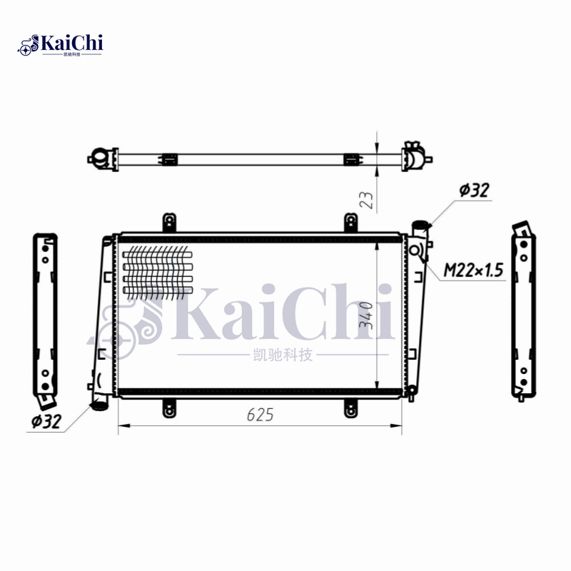 2400 Mechanical Car Engine Radiator For 00-04 Volvo S40 V40 1.9L 86021177