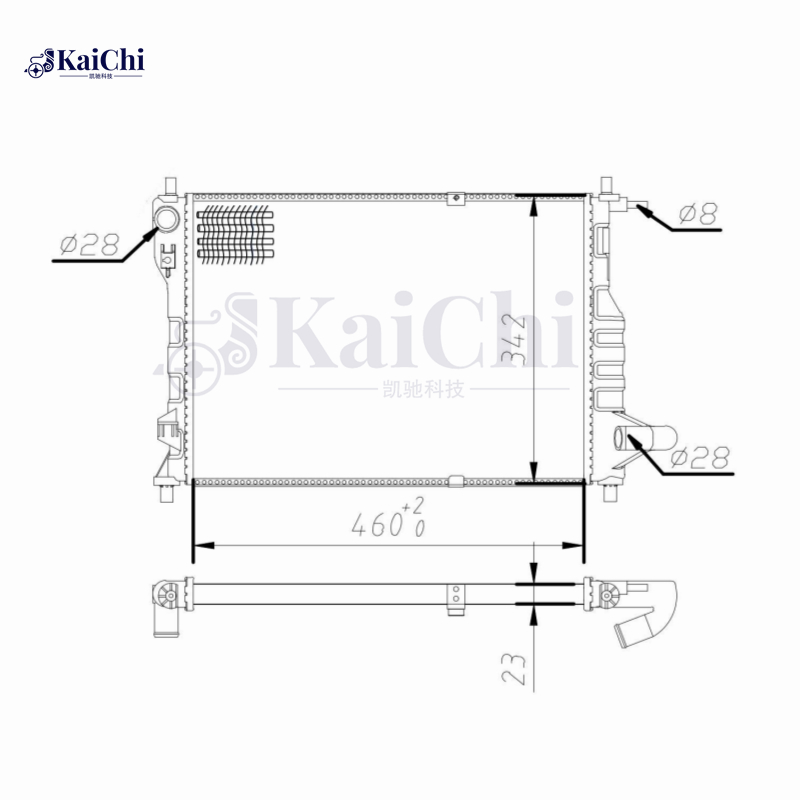 61630 Mechanical Radiator For 2005- Chevrolet Matiz/Spark Lite M200 M250 0.8L 1.0L