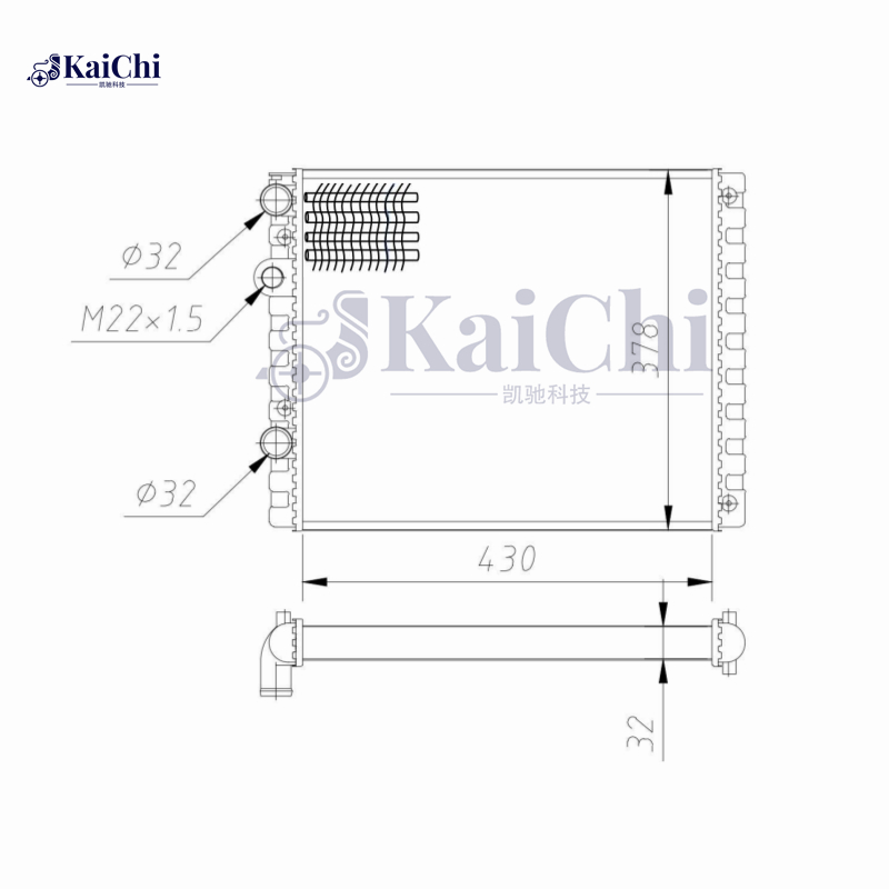 652341 Mechanical Radiator For 98-05 VW Lupo/94-01 Polo III 6N1 6N2/97-04 Seat Arosa 6H1 6N0121253AE